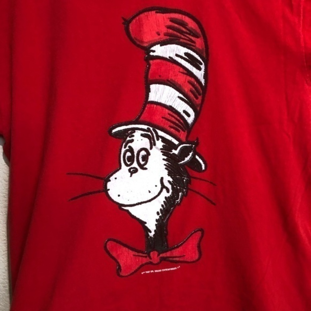 Dr. Suess  Red Cat In The Hat Short Sleeve T Shirt